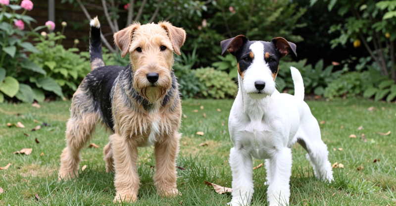 Comparaison fox terrier vs Airedale Terrier